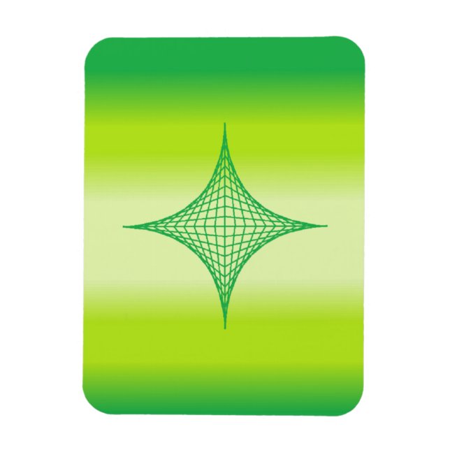 Grönt Star Magnet (Vertikal)