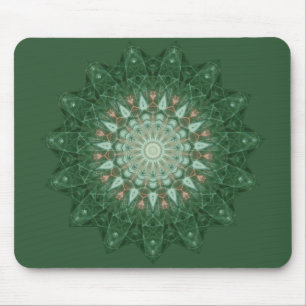 Grönt Star Mandala Musmatta