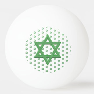 Grönt Star of David Seamless Pingisboll