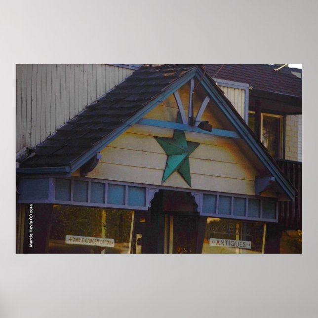 Grönt Star Poster (Framsidan)