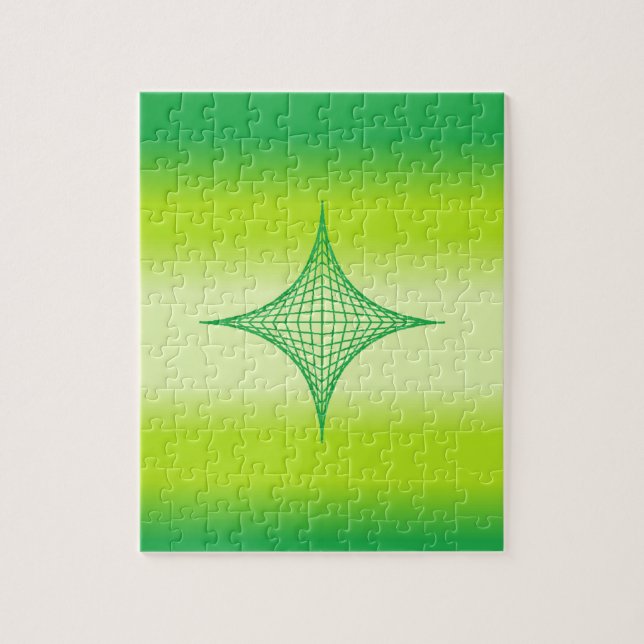 Grönt Star Pussel (Vertikal)