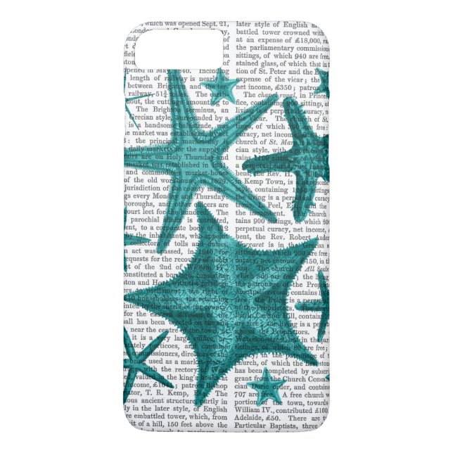 Grönt Starfish Collection 2 Case-Mate iPhone Skal (Baksida)