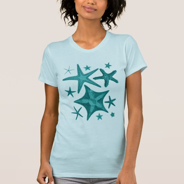 Grönt Starfish Collection 2 Tee Shirt (Framsida)