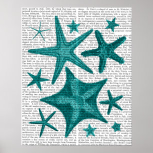 Grönt Starfish Collection Poster