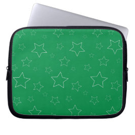 Grönt Stars Electronics Bag Laptop Fodral