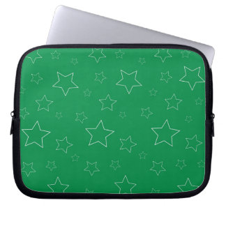 Grönt Stars Electronics Bag Laptop Fodral