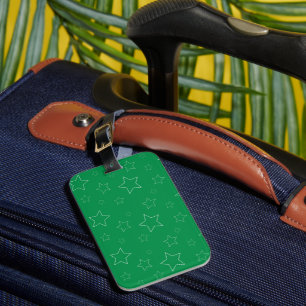Grönt Stars Luggage-tagg Bagagebricka