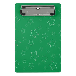 Grönt Stars Mini Clipboard