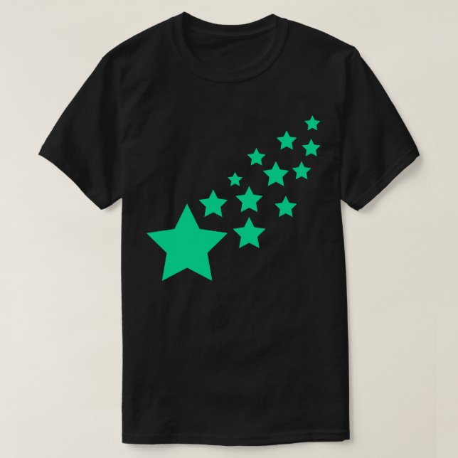 Grönt Stars T Shirt (Design framsida)