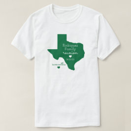 Grönt State of Texas Family Reunion T-Shirt