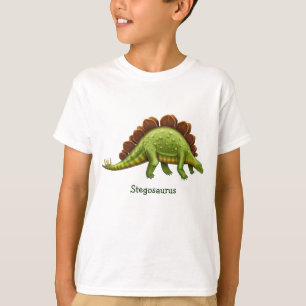 Grönt Stegosaurus Dinosaur Kids Sweatshirt Tröja
