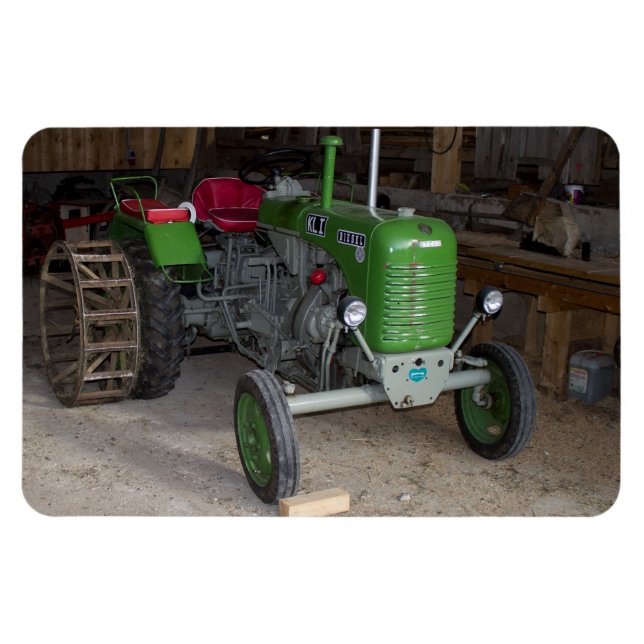 Grönt Steyr Tractor KL I Magnet (Horisontell)