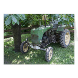 Grönt Steyr-traktor 80A Hälsningskort