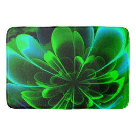 Grönt Stililla Bent Up Petals Badrumsmatta