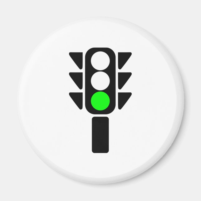 Grönt Stoplight Magnet (Framsidan)