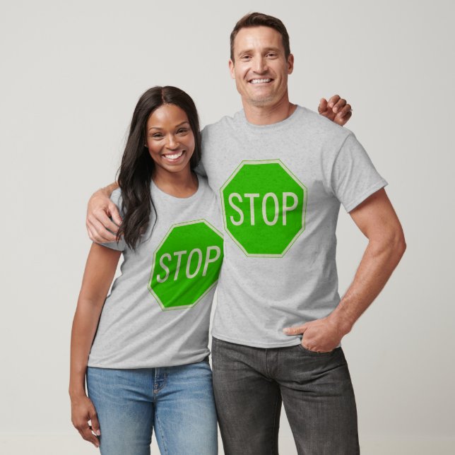 Grönt - stoppa signering t shirt (Unisex)