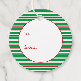 Grönt strimlad från gåvor etiketter