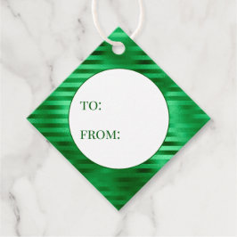 Grönt strimlad olja till från gåvor etiketter