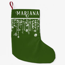 Grönt String Ljus - liten julklapp Julstrumpa