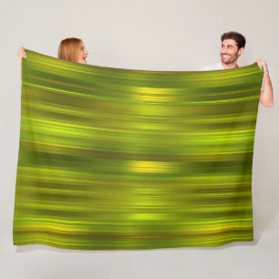 Grönt stripe fleecefilt