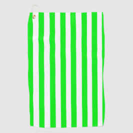 Grönt Stripe Golf Towel