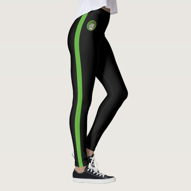 Grönt Stripe Sides Leggings JK 2025 (Höger)
