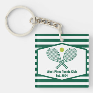 Grönt Stripe Tennis Anpassningsbar Land Klubb