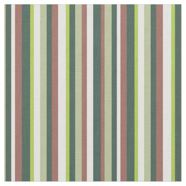 Grönt stripe tyg (Närbild)