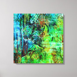 Grönt Struktur Canvastryck