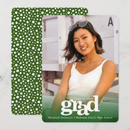 Grönt studenten foto fet modern typografi meddelande