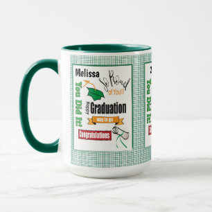 Grönt Studenten Modern typografi-kaffe Mugg