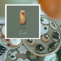 Grönt Sublication Woodland Animal Baby Shower