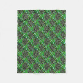 Grönt Succulents Lattice Mönster Fleece Blanket