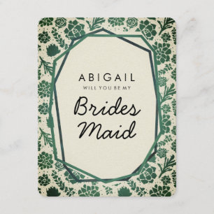 Grönt Succulus in Natural kommer du att bli Brides Inbjudningar