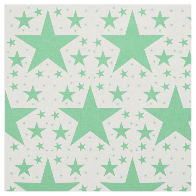 Grönt Superstar Collection Mönster Fabric Tyg (Provkarta)