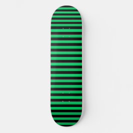 Grönt svart randigt mönster mini skateboard bräda 18,5 cm