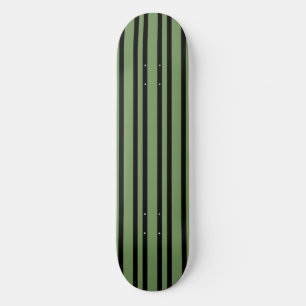 Grönt svart randigt mönster mini skateboard bräda 18,5 cm