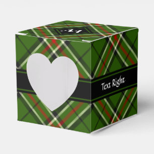 Grönt, svart, röd och vit tartan presentaskar