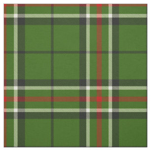 Grönt, svart, röd och vit tartan tyg