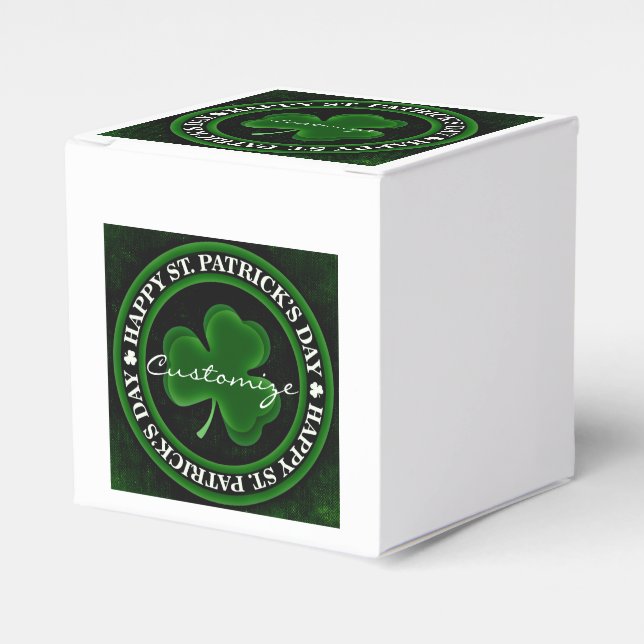 grönt/svart Shamrock St patrick's day Thunder_Cove Presentaskar (Framsidan Sidan)