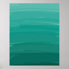 Grönt Sweep Ombre Poster