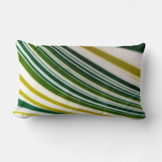 Grönt Swirl Dekorativ kudde (Framsida)