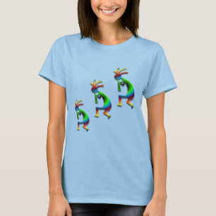Grönt Swirl Kokopellis T-shirt