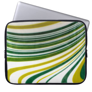 Grönt Swirl Laptop sleeve