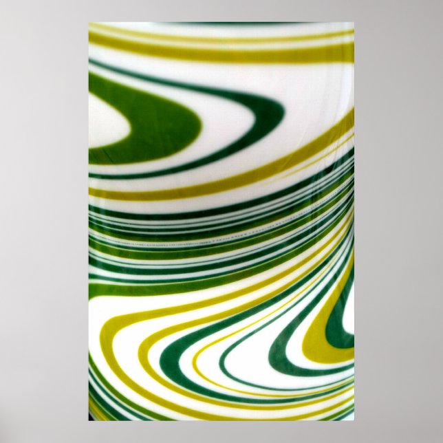 Grönt Swirl Poster (Framsidan)