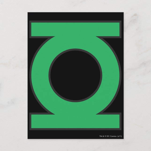 Grönt - symbol vykort (Framsida)