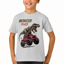 Grönt T-Rex Red Monster Lastbil Kids