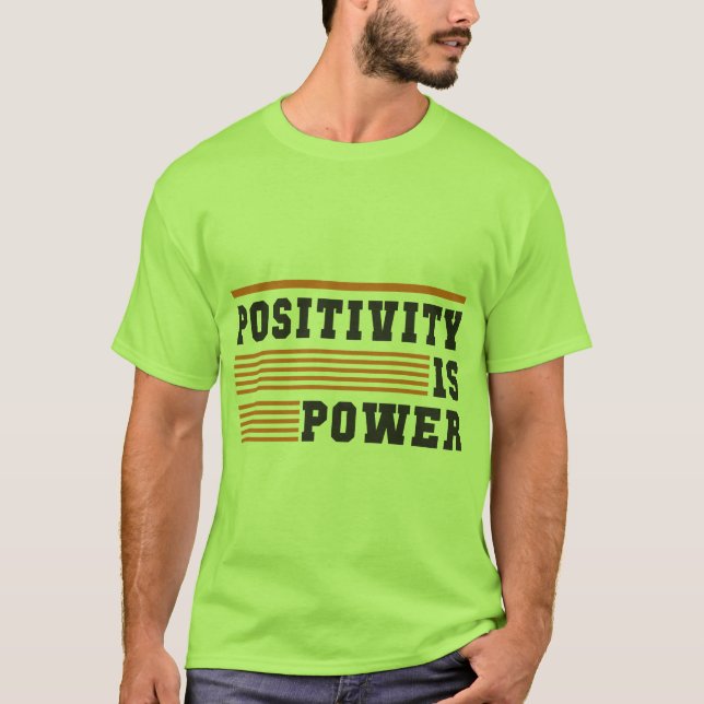 Grönt T-Shirt med motiv - T-Shirt (Framsida)