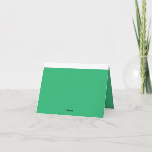Grönt tackkort Elegant minimalism