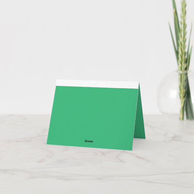 Grönt tackkort | Elegant minimalism (Baksida)